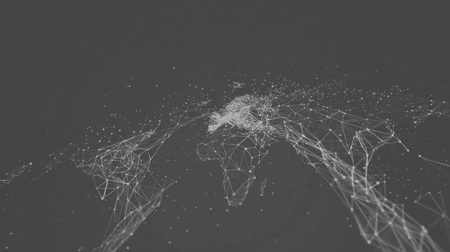 世界地図上に広がる知識労働者のネットワーク